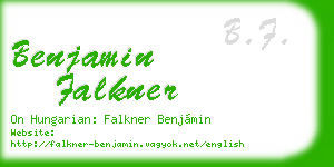 benjamin falkner business card
